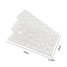 Custom PET Clear Plastic Blister Clamshlell Box Packaging 24 Holes Quail Egg Tray